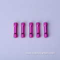 Custom precision anodized aluminum standoff spacer